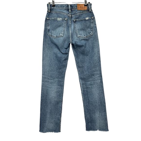 Moussy 'Mv' Blue Cotton Sundown Straight Denim Jean Size 23 - Picture 3 of 4